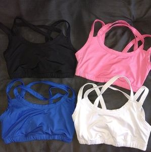 Blue High Impact Sports Bra